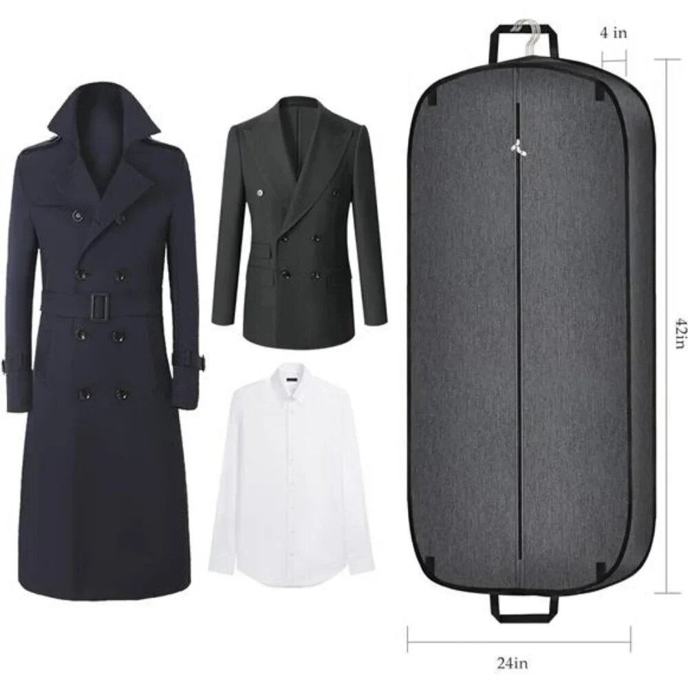 Heavy duty waterproof garment bag travel suit bag tuxedo coat uniform storage